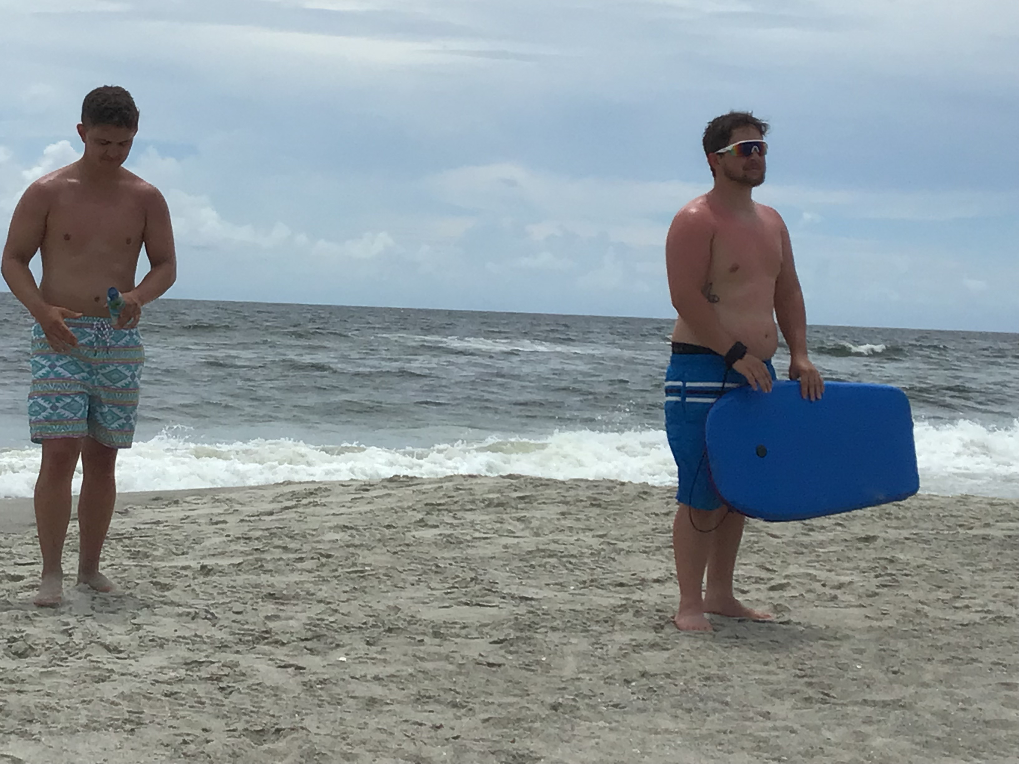 Jack & Josh get ready to boogie!  Location:  Sandpiper Cottage, Oak Island, NC                                 Source: Julane Crabtree                                Date: 28 Jul 2023