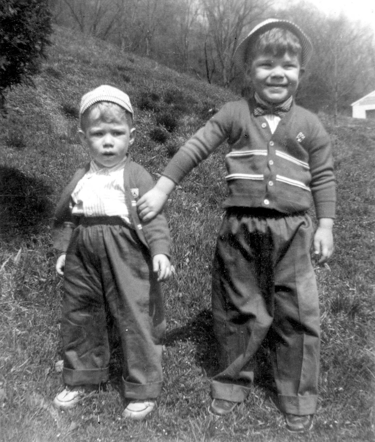 Location: In Grandma Elsie's yard in Jasper OH.  The house in the backround is Evylyn's                          Source: D R Crabtree                            Date: abt 1960