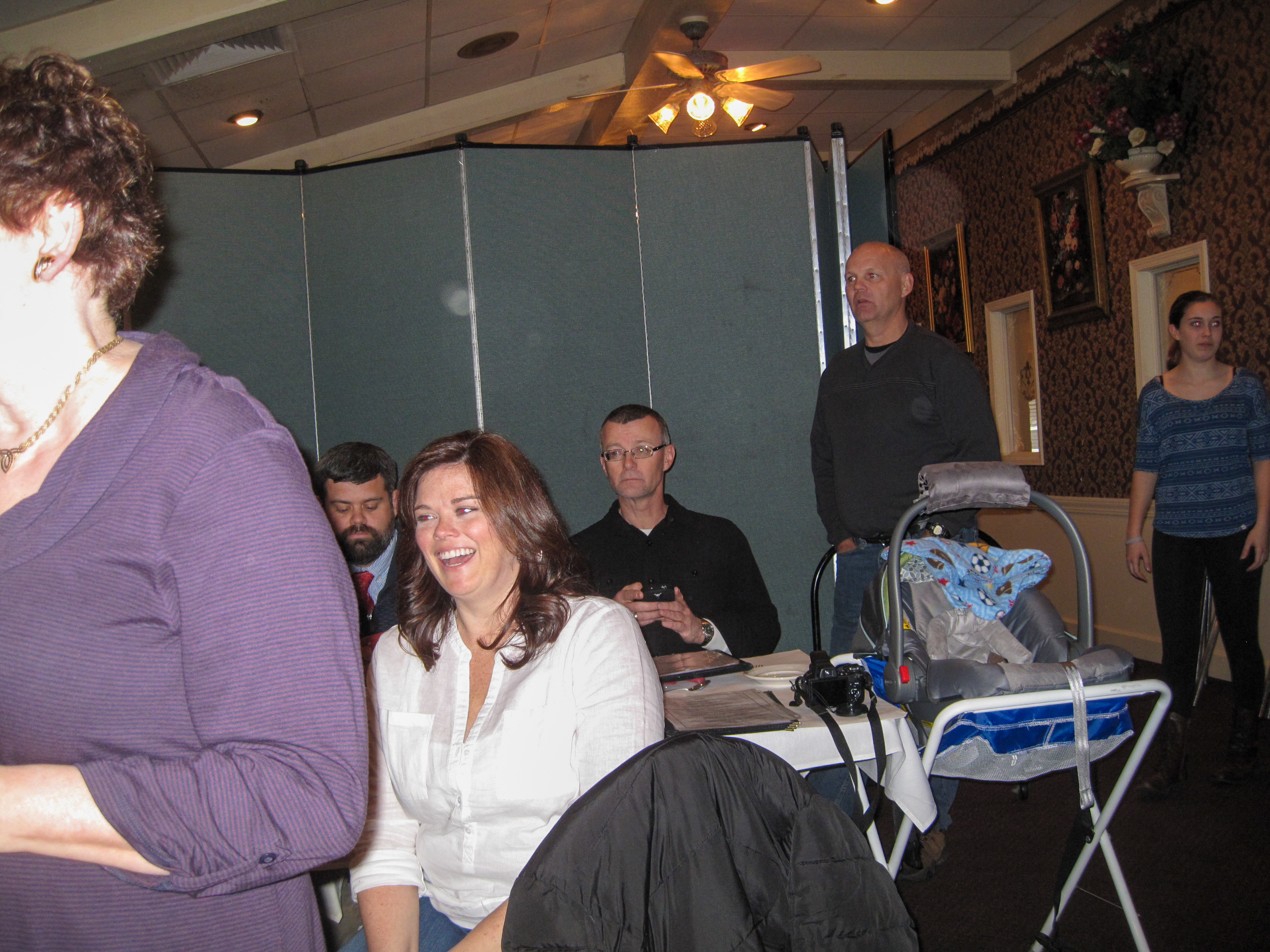 Celebrating the 50th Wedding Anniversary of Shirley & Joel Sexton.  Robert Meeker, Brandi Meeker Burns, Burtch Sexton, Joel Sexton Jr.
Location:  TAT Restaurant, Columbus OH
Date:  29 Mar 2014
Source:  Julane Crabtree